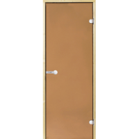 Дверь Harvia STG 7×19 коробка ольха, стекло бронза
