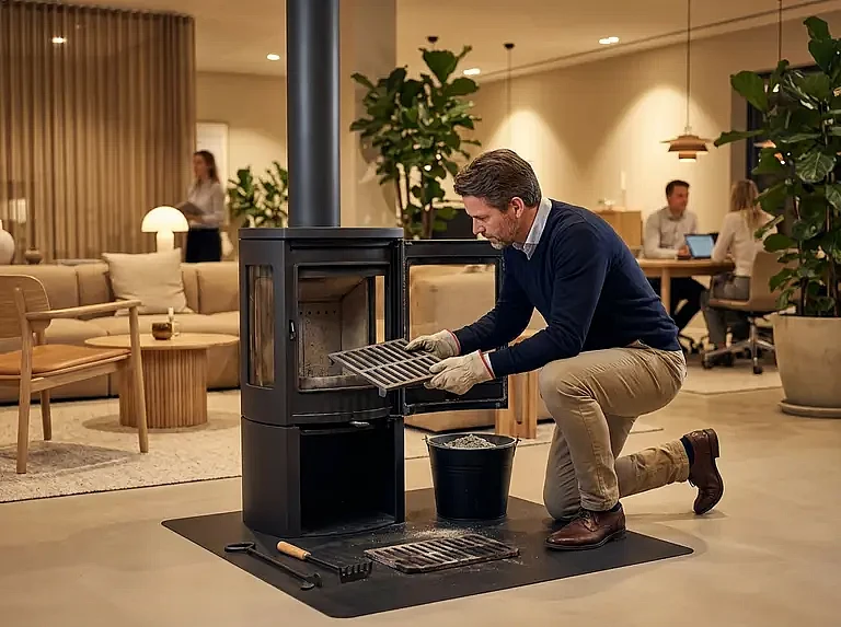 Замена колосниковой решетки в дровяной печи пошагово