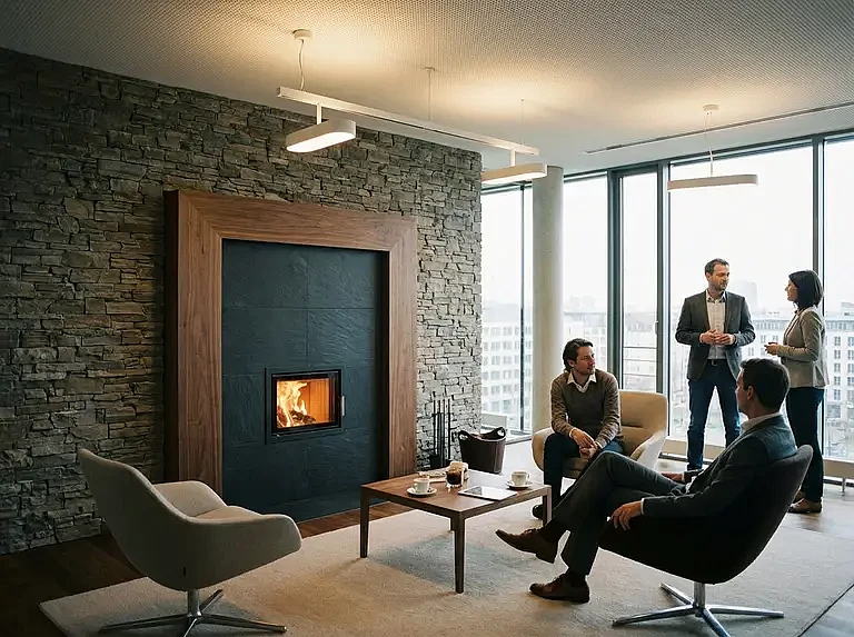 Декоративная отделка портала банной печи