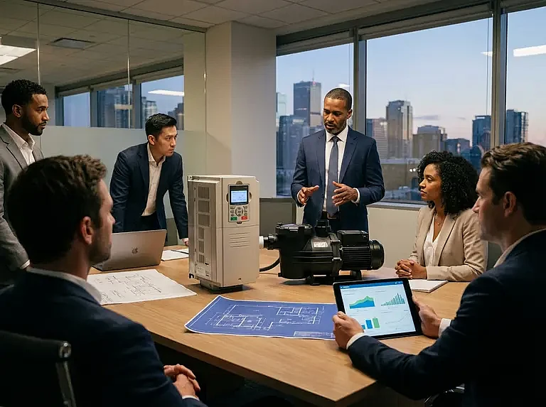 Использование частотного преобразователя с насосом для бассейна