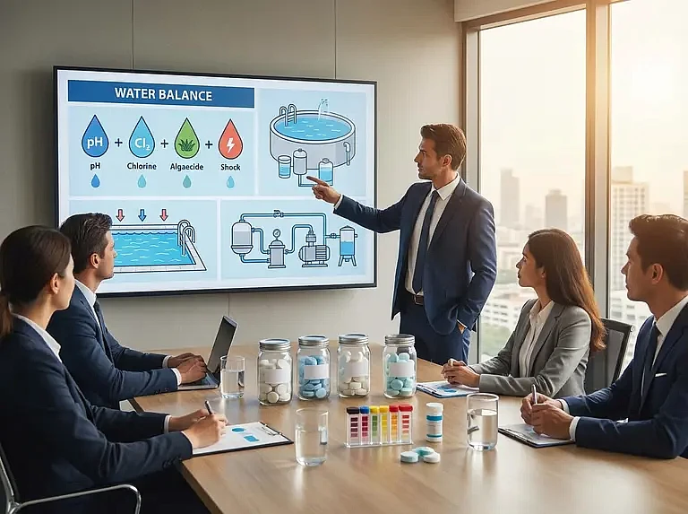 Как выбрать химию для очистки воды в бассейне