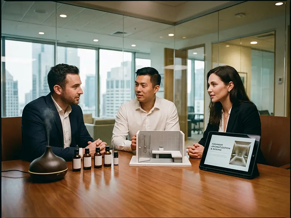 Ароматизация в хаммаме выбор масел и систем дозирования