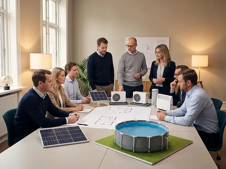 Способы подогрева воды в каркасном бассейне