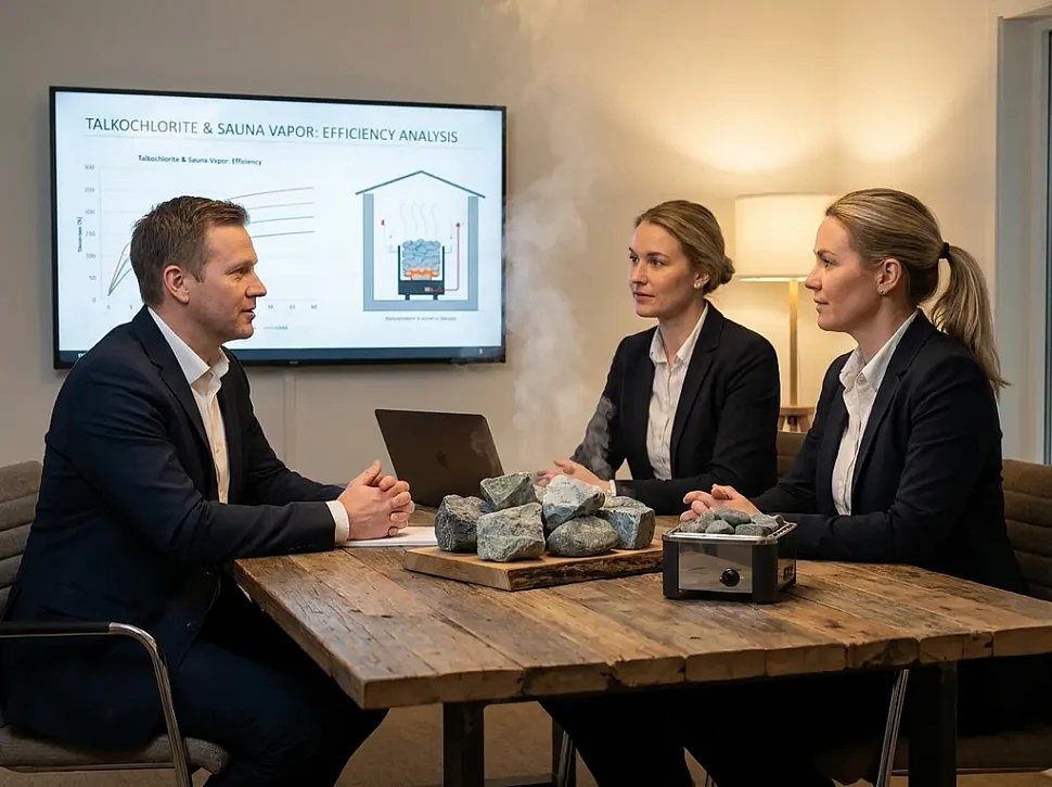 Как камень талькохлорит улучшает пар в сауне