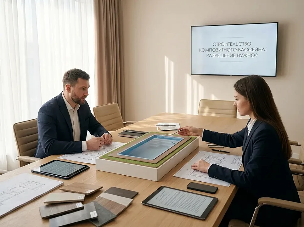 Нужно ли разрешение на строительство композитного бассейна