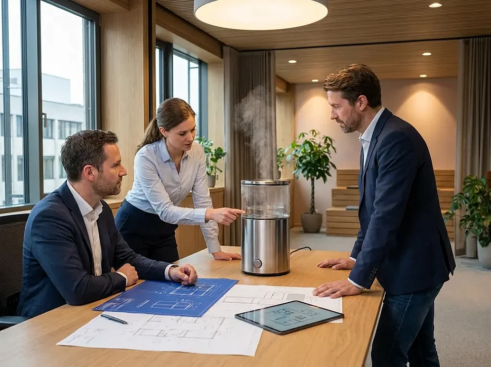 Принцип работы испарителя для электрической печи в сауне