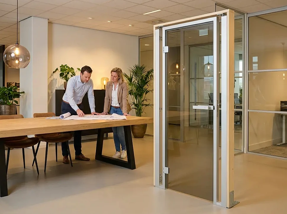 Особенности монтажа алюминиевых дверей Sawo в парной