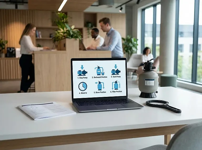 Пошаговое руководство по обратной промывке песочного фильтра