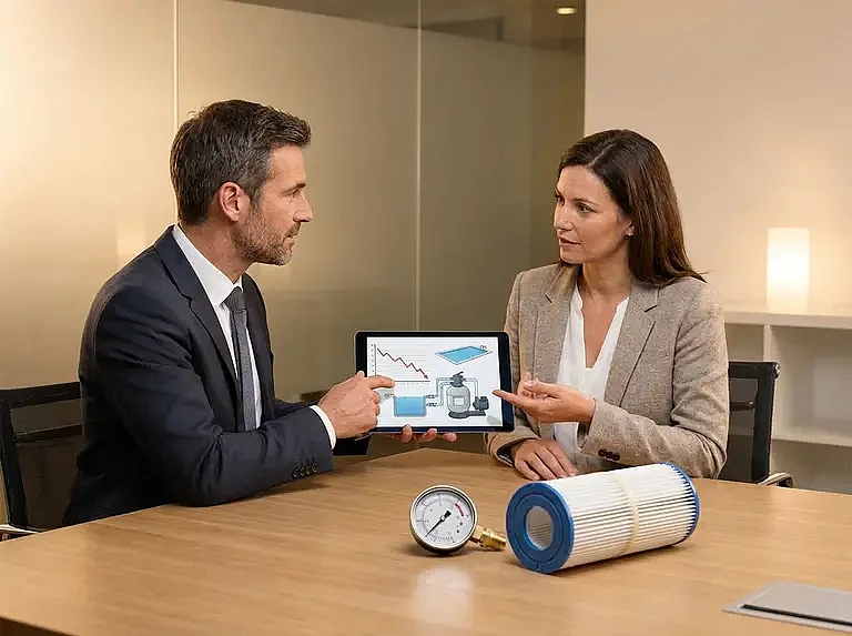 Почему падает давление в фильтре для бассейна