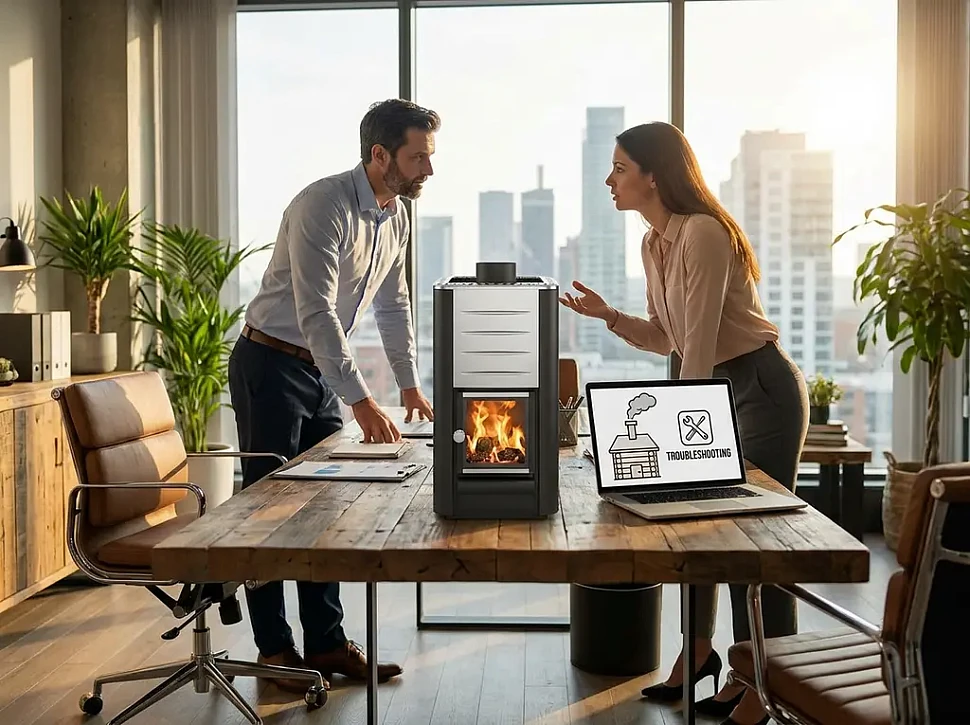 Почему дымит печь в бане и как исправить