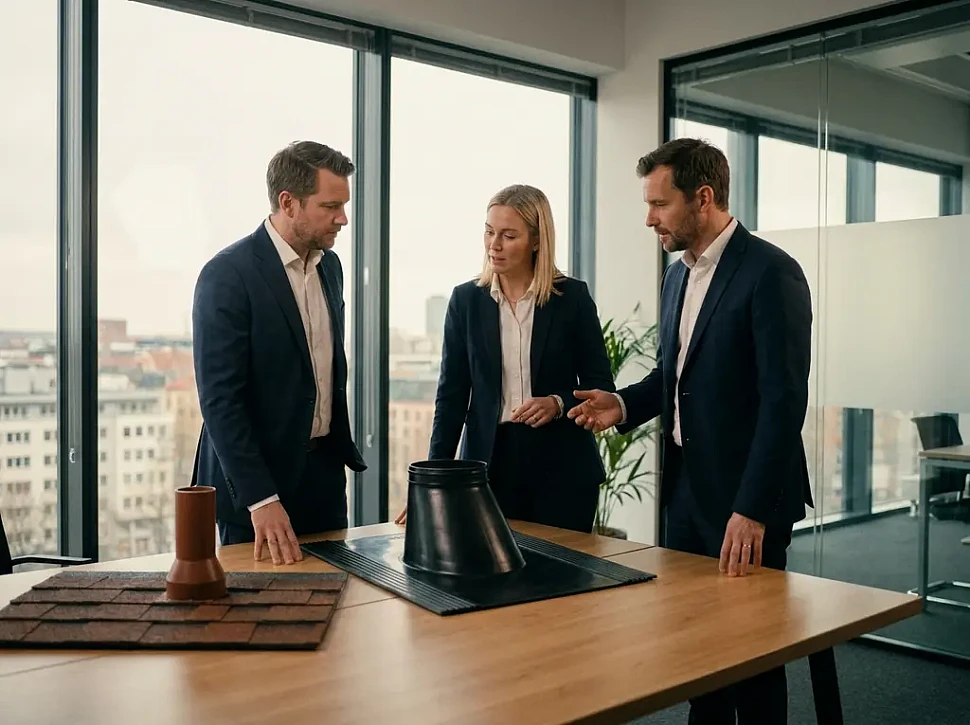 Мастер-флеш для герметизации трубы на крыше бани