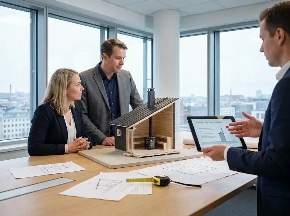 Требования к высоте дымохода для бани над крышей