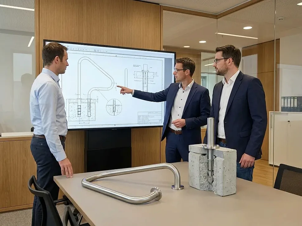 Способы надежного крепления поручней на борту бассейна