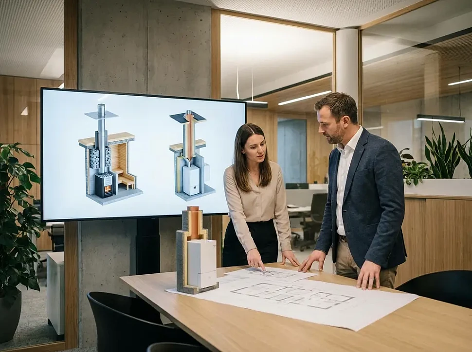 Отличие дымоходов для бани и для отопительного котла