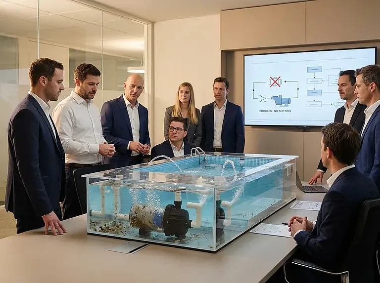 Почему система фильтрации бассейна не засасывает воду