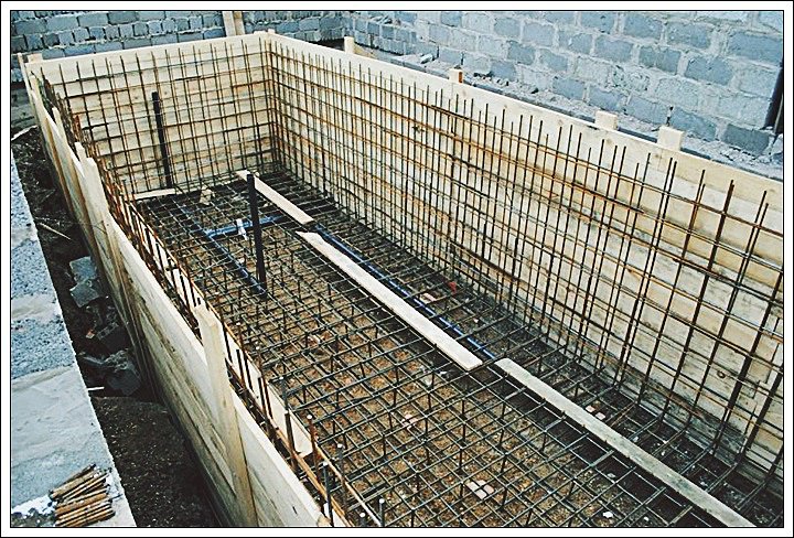бетонный бассейн - строительство под ключ