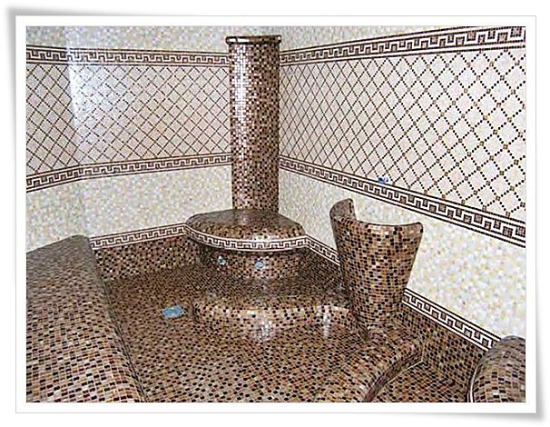  Строительство хамам из мозаики 