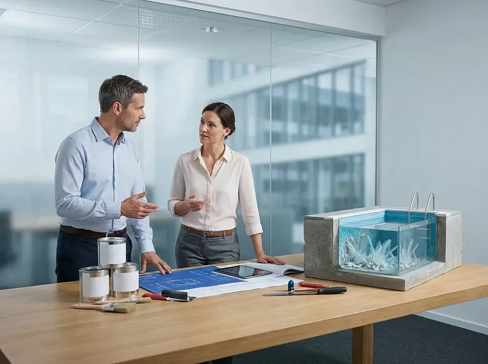 Проникающая гидроизоляция для бассейнов принцип действия и применение