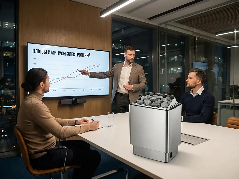 Плюсы и минусы электрических печей для бани