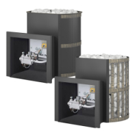 Банные печи Везувий газодровяная