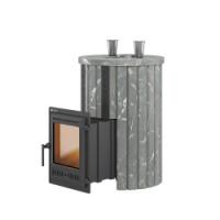 Печи для бани Эверест "Steam Master ЧУГУН" в облицовке Ламель, S-20