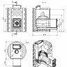 Чугунная печь для бани ЭТНА 24 (ДТ-4С) Закрытая каменка