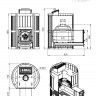Чугунная печь для бани ЭТНА Стандарт 24 (ДТ-4) Закрытая каменка