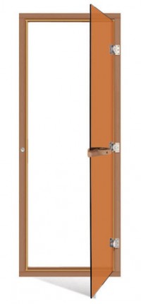 Дверь SAWO 730-4SGD (7/19, кедр, бронза с порогом)