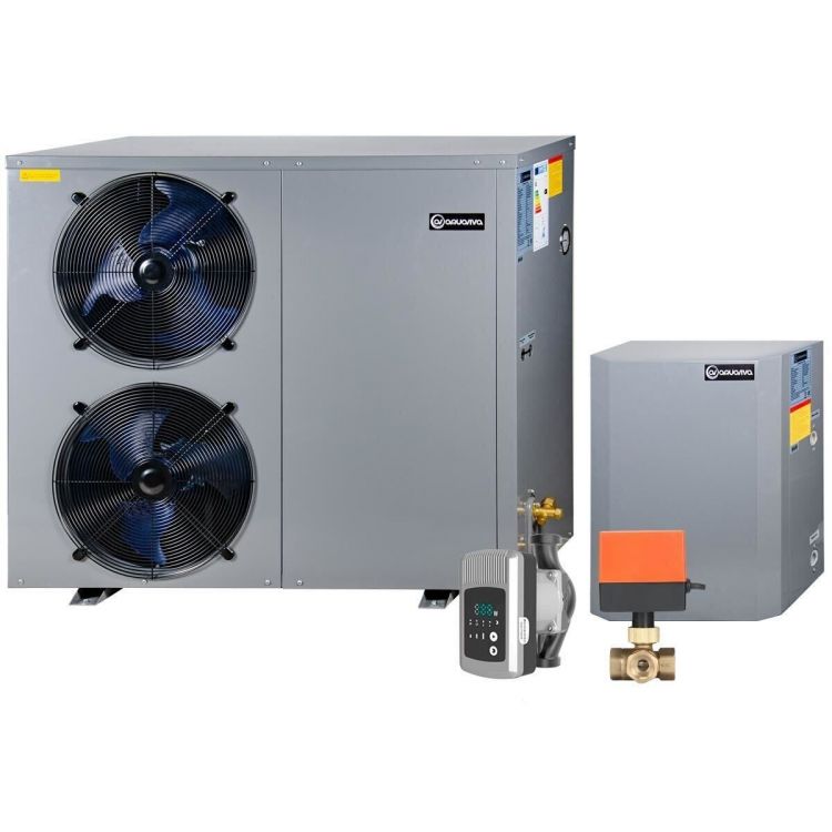 Тепловой насос ГВС Сплит AquaViva AVH-18-25S+CP3W инверторный с циркуляционным насосом и трехходовым клапаном