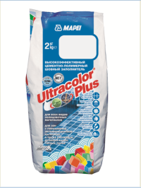 Затирка для швов Ultracolor Plus с высокой водостойкостью и износостойкостью, 5кг.