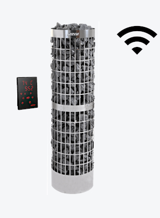 Электрическая печь с WiFi Harvia Cilindro PC100E/135E + CX1704XW + SAB00103