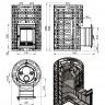 Печь для бани Эверест "Steam Master" 38 (320) ЧУГУН