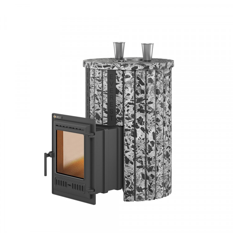 Печь для бани Эверест "Steam Master 30 ЧУГУН" Ламель Пироксенит Элит, S-20 Печь для бани Эверест "Steam Master 30 ЧУГУН" Ламель Пироксенит Элит, S-20