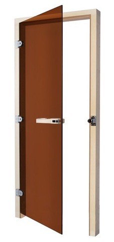 Дверь SAWO 730-3SGA-L 7/19 (осина, бронза, левая, без порога)