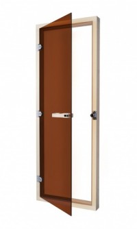 Дверь SAWO 730-4SGA (7/19, осина, бронза с порогом)