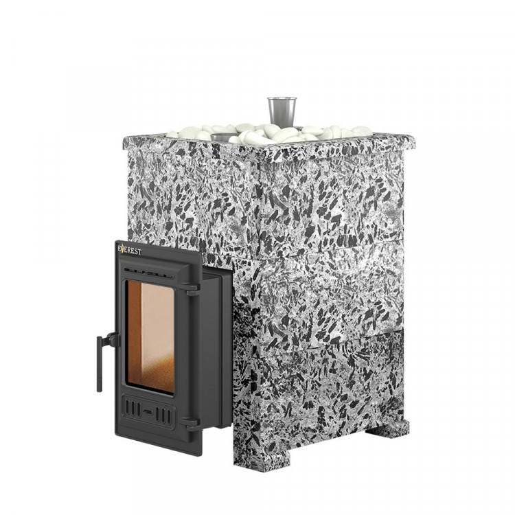 Печь для бани Эверест "Steam Master 18 ЧУГУН" Пироксенит Элит, S-40