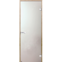 Дверь Harvia STG 8×21 коробка ольха, стекло сатин