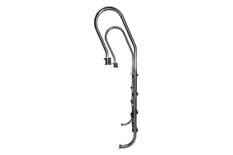 Лестница 4 ступени (у.б.)  SF AISI-304 MARKOPOOL (MIXTA)