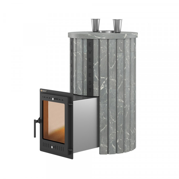 Печь для бани Эверест "Steam Master 38 INOX" Ламель Талькохлорит, S-20 Печь для бани Эверест "Steam Master 38 INOX" Ламель Талькохлорит, S-20