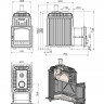 Печь для бани Эверест 24 Легкий пар (280) под обкладку Печь для бани Эверест 24 Легкий пар (280) под обкладку