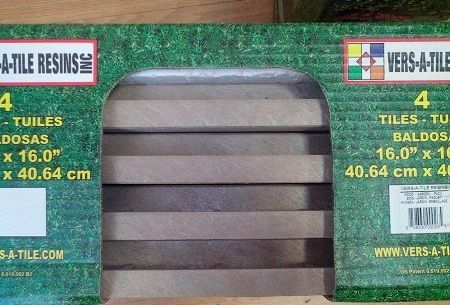 Плитка тротуарная пластиковая 40х40см бежевая (дерево) Vinyl Works