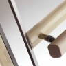 Дверь для сауны ALDO серия КОМПЛЕКС, стекло графит  800*2100