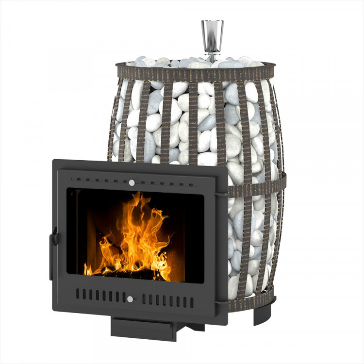 Печь ВЕЗУВИЙ Легенда Русский пар Ковка 18 Панорама "М"