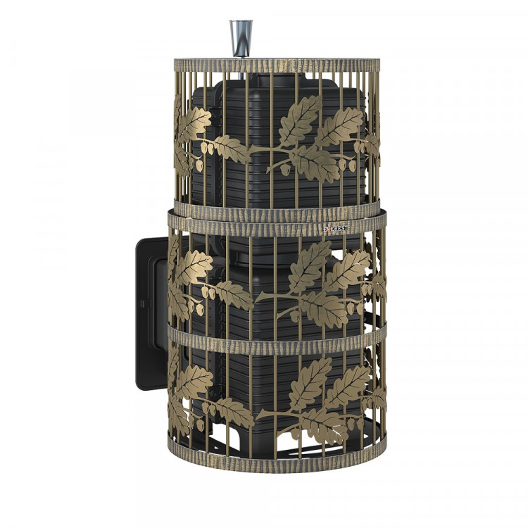 Печь для бани Эверест "Легкий пар Профи" Ковка (чугунная закрытая каменка)