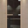 Дверь для сауны ALDO серия КОМПЛЕКС, стекло графит 800*2000