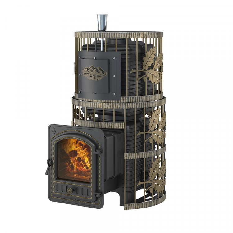 Печь для бани Эверест "Легкий пар Профи" Ковка (закрытая каменка из нерж. стали) Печь для бани Эверест "Легкий пар Профи" Ковка (закрытая каменка из нерж. стали)