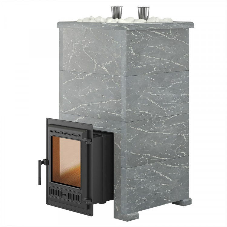 Печь для бани Эверест "Steam Master 44 ЧУГУН" Талькохлорит, S-40 Печь для бани Эверест "Steam Master 44 ЧУГУН" Талькохлорит, S-40