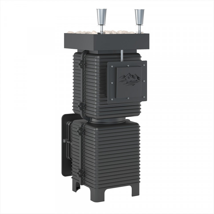 Печь для бани Эверест "Легкий пар Профи" под обкладку Б/В (закрытая каменка из нерж. стали)