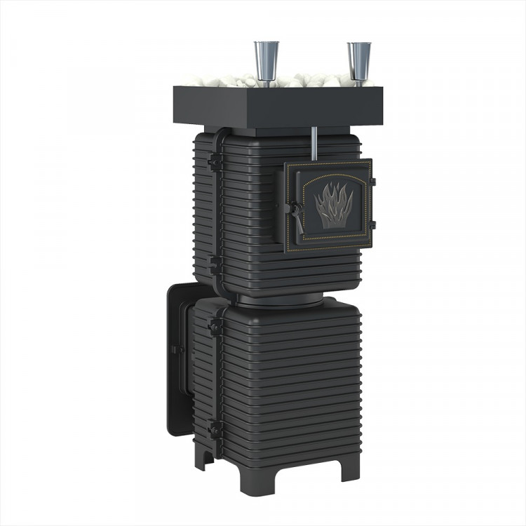 Печь для бани Эверест "Легкий пар Профи" под обкладку Б/В (по-серому)