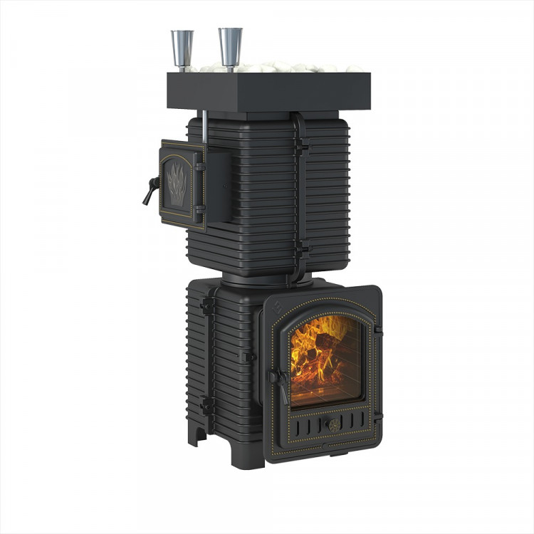 Печь для бани Эверест "Легкий пар Профи" под обкладку Б/В (по-серому)